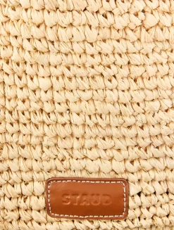 Large Moon Raffia Shoulder Bag