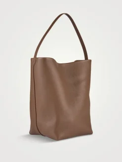 Large N/S Park Leather Tote Bag