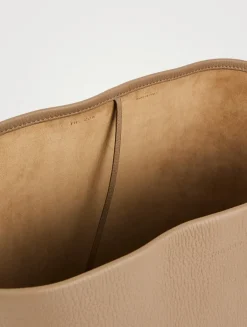 Large N/S Park Leather Tote Bag