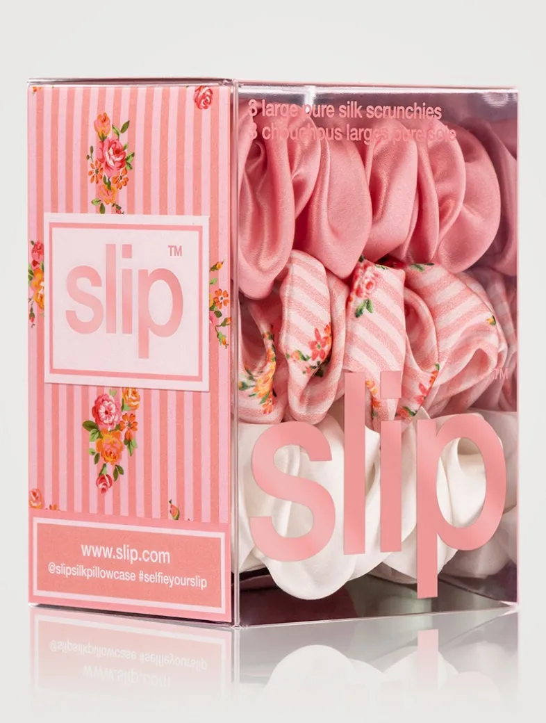 Large Pure Silk Scrunchies