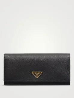 Large Saffiano Leather Wallet