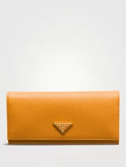 Large Saffiano Leather Wallet