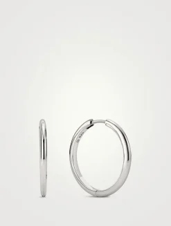 Large Tube Hoop Earrings