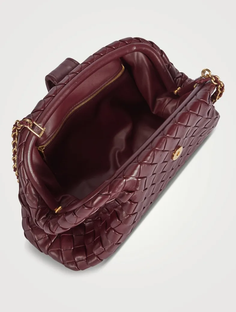 Lauren 1980 Intrecciato Leather Clutch