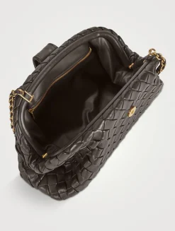 Lauren 1980 Intrecciato Leather Clutch