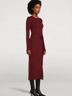 Lauryn Rib-Knit Midi Dress