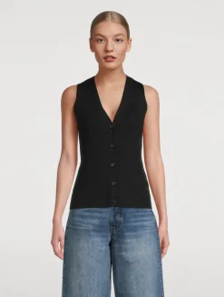 Lawrence Rib-Knit Vest