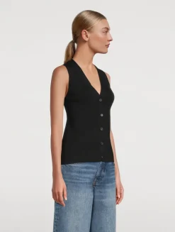 Lawrence Rib-Knit Vest