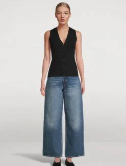 Lawrence Rib-Knit Vest