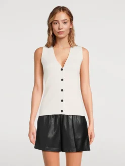 Lawrence Rib-Knit Vest