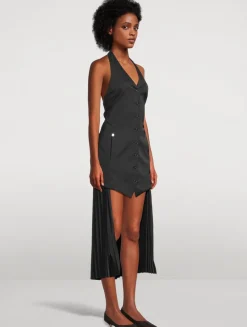 Layered Halter Vest Dress