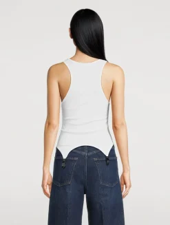 Le Boy Garter Tank Top