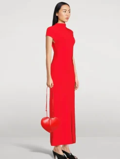 Le Cœur Leather Crossbody Bag