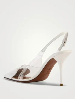 Le Cœur Patent Leather And PVC Slingback Pumps