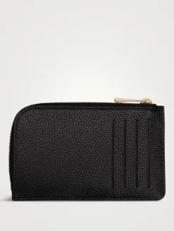 Le Foulonné Leather Zipped Card Case