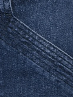 Le High Trapunto Stitch Flare Jeans