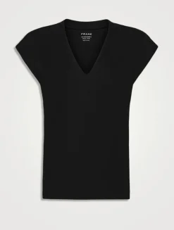 Le Mid Rise V-Neck T-Shirt