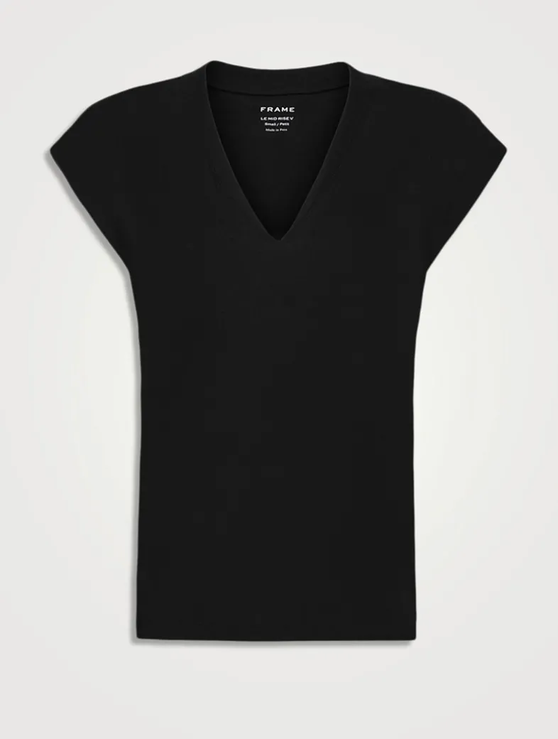 Le Mid Rise V-Neck T-Shirt