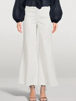 Le Palazzo Cropped Wide-Leg Jeans