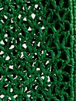 Le Petite Carré Spiaggia Raffia Basket Bag