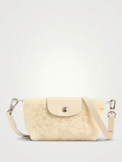 Le Pliage Xtra Shearling Crossbody Pouch