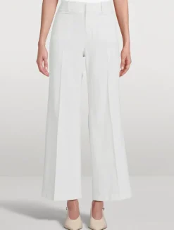 Le Slim Palazzo Modernist Wide-Leg Trousers