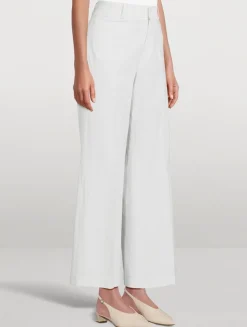 Le Slim Palazzo Modernist Wide-Leg Trousers
