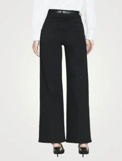 Le Slim Palazzo Wide-Leg Jeans