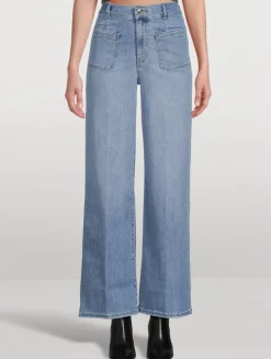 Le Slim Palazzo Wide-Leg Jeans