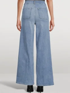 Le Slim Palazzo Wide-Leg Jeans