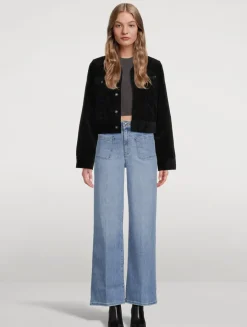 Le Slim Palazzo Wide-Leg Jeans