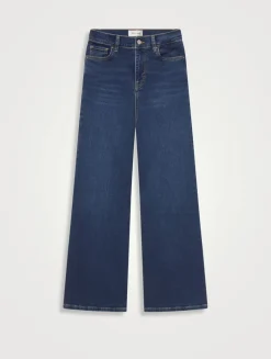 Le Slim Palazzo Wide-Leg Jeans