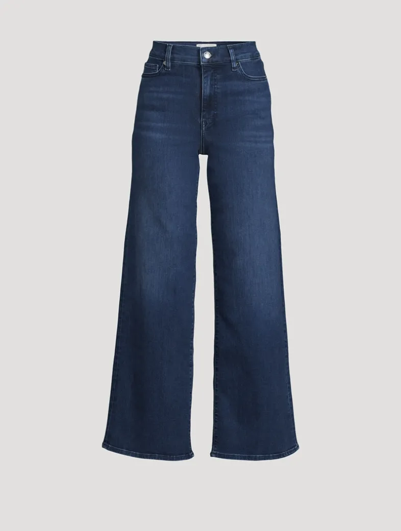 Le Slim Palazzo Wide-Leg Jeans