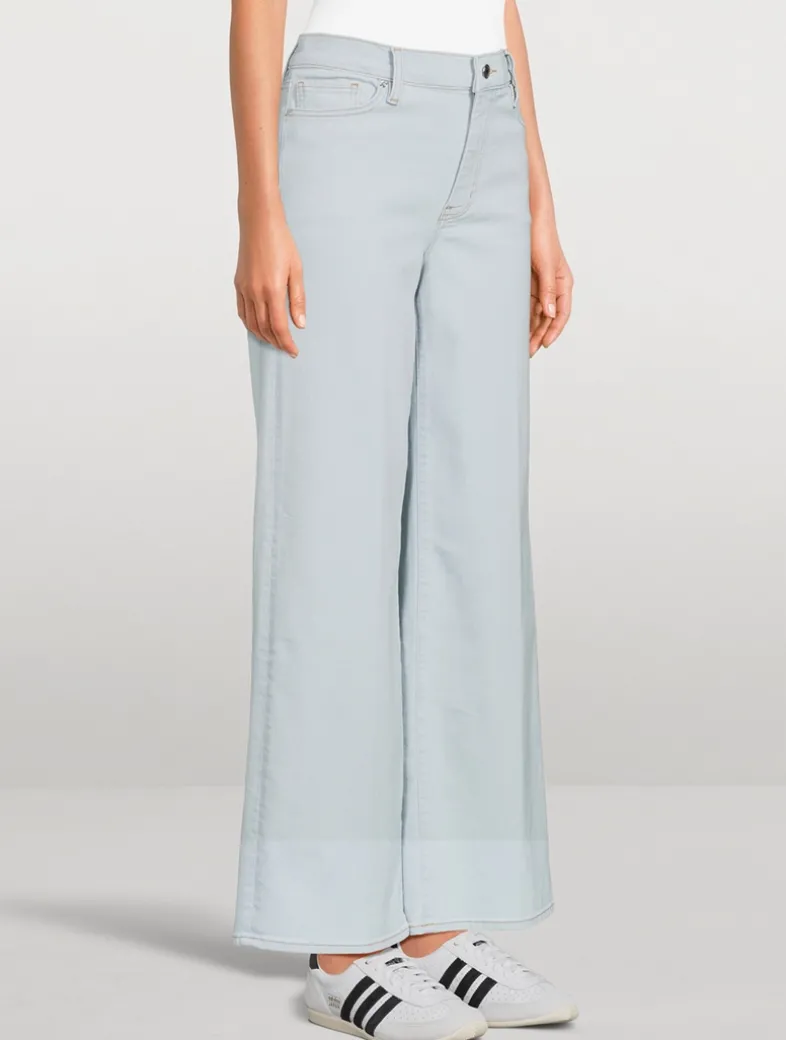 Le Slim Palazzo Wide-Leg Jeans