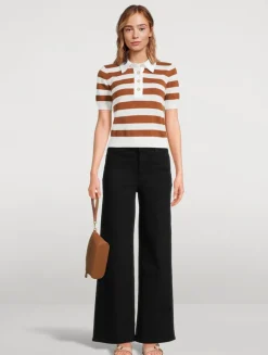 Le Slim Palazzo Wide-Leg Jeans