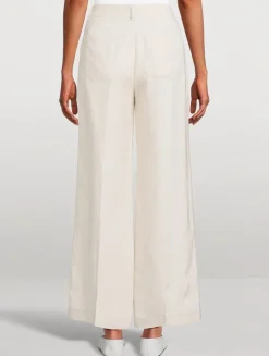 Le Slim Palazzo Wide-Leg Trousers