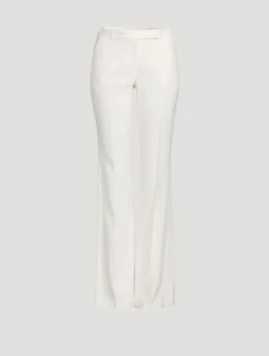 Leaf Crêpe Bootcut Trousers