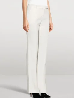 Leaf Crêpe Bootcut Trousers