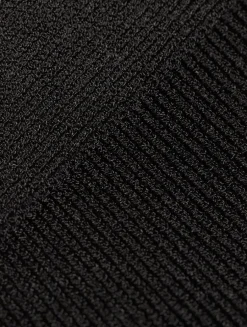 Leather And Jersey Gown