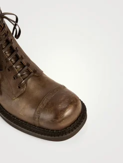 Leather Combat Boots