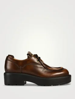 Leather Lug-Sole Wallabies