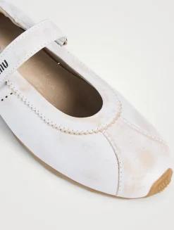 Leather Mary Jane Ballerinas