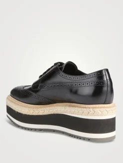 Leather Platform Oxfords