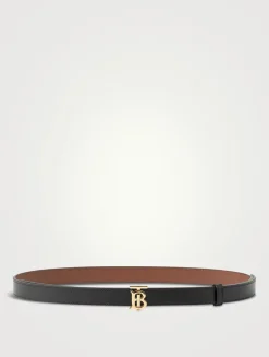 Leather Reversible Tb Belt