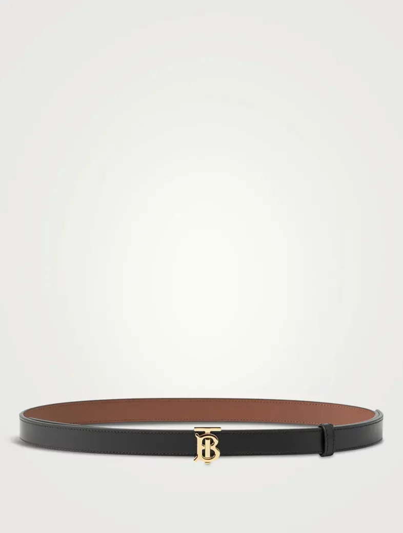 Leather Reversible Tb Belt