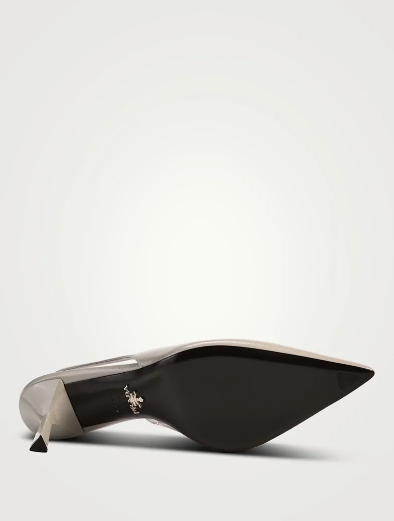 Leather Slingback Pumps