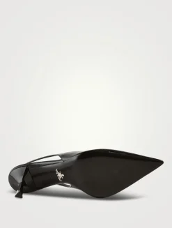 Leather Slingback Pumps