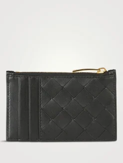 Leather Zip Card Case