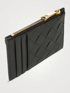 Leather Zip Card Case