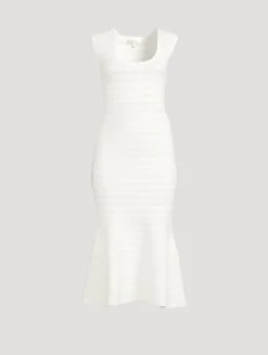 Leigh Pointelle Knit Midi Dress